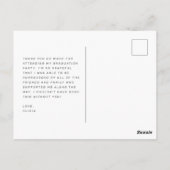 Pastels Groovy Retro Abschluss Danke Postcard Postkarte (Rückseite)