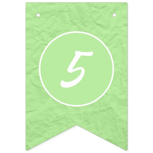 Pastels Happy Birthday to You Any Age 8 Photos Wimpelkette (Dritte Fahne)