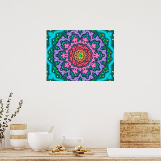 Pastels Mandala Poster (Küche)