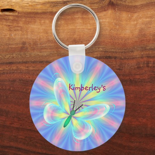 Pastelschmetterling Schlüsselanhänger (Vorderseite)