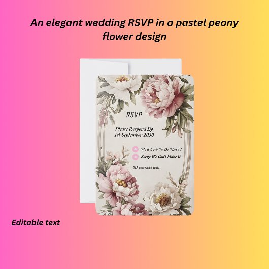 Pastelschottergrenze RSVP Karte