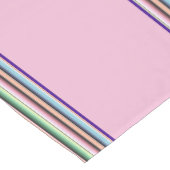 Pastelserapstreifen Kurzer Tischläufer (Ecke)