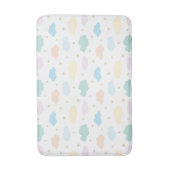 Pastelstars und Wolken Badematte (Vorderseite Vertikal)