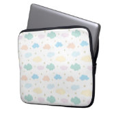 Pastelstars und Wolken Laptopschutzhülle (Vorderseite Links)