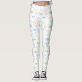 Pastelstars und Wolken Leggings (Vorderseite)