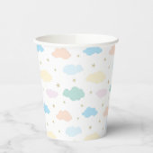 Pastelstars und Wolken Pappbecher (Links)