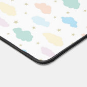 Pastelstars und Wolken Schreibtischunterlage (Ecke)