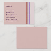Pastelstreifen Visitenkarte (Vorne/Hinten)