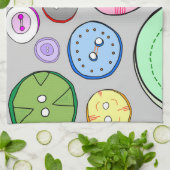 Pasteltasten Geschirrtuch (Gefaltet)