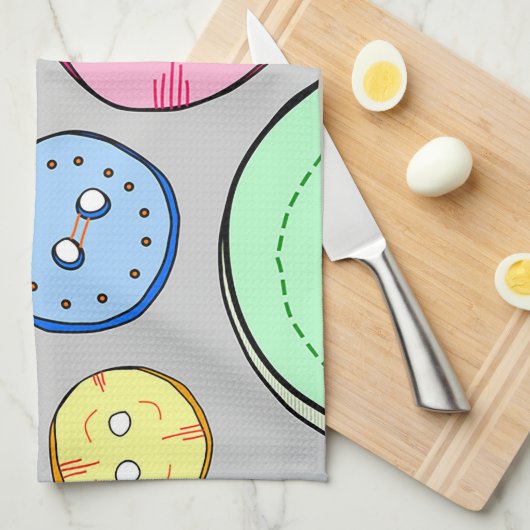 Pasteltasten Geschirrtuch (Viertel Falte)