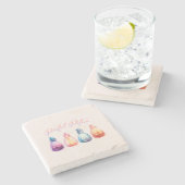 Pasteltrank Steinuntersetzer (Seitenansicht)