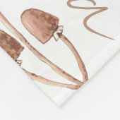 Pastelwaldtiere personalisierte Namensaufzeichnung Fleecedecke (Ecke)