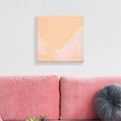 Pastelwaves überpackte Canvas Print Leinwanddruck (Insitu (Wohnzimmer))