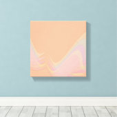 Pastelwaves überpackte Canvas Print Leinwanddruck (Insitu (Holzboden))
