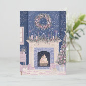 Pastelweihnachtskarte Feiertagskarte (Stehend Vorderseite)