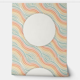 Pastelwellen Moderne geometrische Circle Border Tapete