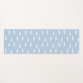 Pastelwolken auf hellblauen yogamatte (Vorderseite (Horizontal))