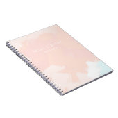 Pastelzeit mit Name und Jahresangaben Notizblock (Rechte Seite)