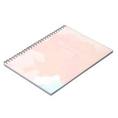 Pastelzeit mit Name und Jahresangaben Notizblock (Linke Seite)