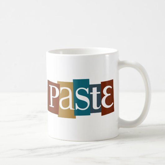 Pasten-Block-Logo-Farbe Kaffeetasse (Rechts)