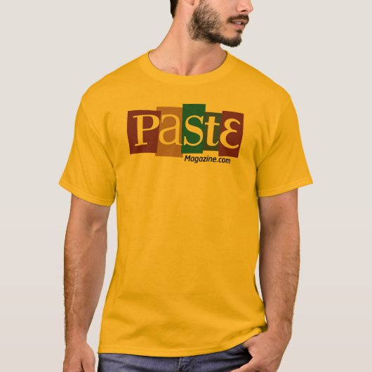 Pasten-Block-Logo URL-Farbe T-Shirt (Vorderseite)