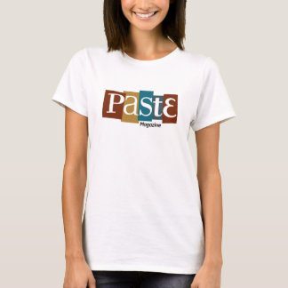 Pasten-Block-Logo-Zeitschriften-Farbe T-Shirt