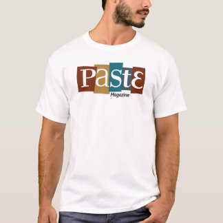 Pasten-Block-Logo-Zeitschriften-Farbe T-Shirt