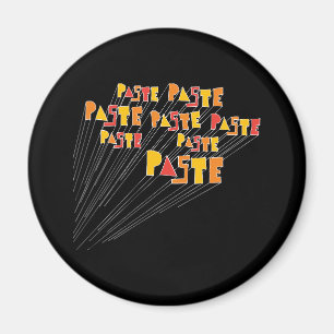 Pasten-Hand gezeichneter Logo-Reihen-Magnet Magnet