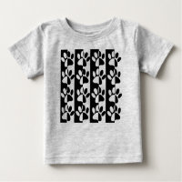 Pasten und Streifen für Hunde, schwarz und weiß