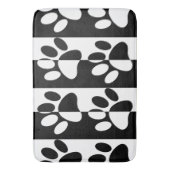 Pasten und Streifen für Hunde, schwarz und weiß Badematte (Vorderseite Vertikal)