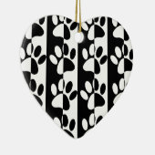 Pasten und Streifen für Hunde, schwarz und weiß Keramik Ornament (Rechts)