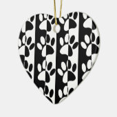 Pasten und Streifen für Hunde, schwarz und weiß Keramik Ornament (Links)