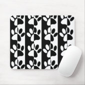 Pasten und Streifen für Hunde, schwarz und weiß Mousepad (Mit Mouse)