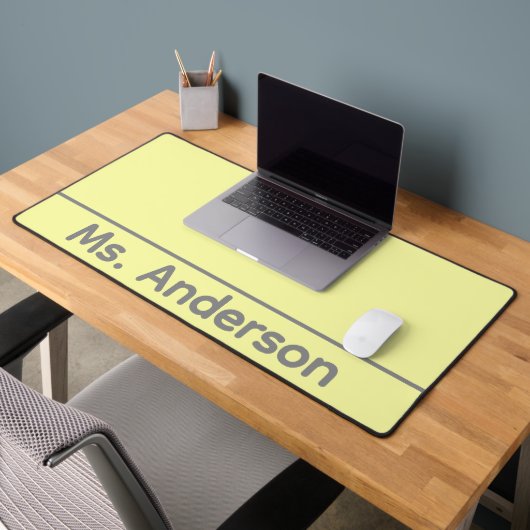 Paster Gelber Lehrer Schreibtischunterlage (Büro 2)