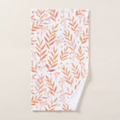 Pastete Aquarellfarben, orange und rosa Badhandtuch Set (Handtuch)