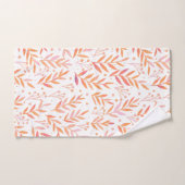 Pastete Aquarellfarben, orange und rosa Badhandtuch Set (Handtuch)