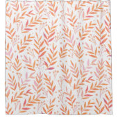 Pastete Aquarellfarben, orange und rosa Duschvorhang (Vorderseite)