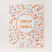 Pastete Aquarellfarben, orange und rosa Puzzle (Vertikal)