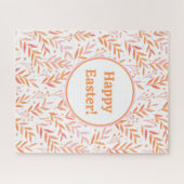 Pastete Aquarellfarben, orange und rosa Puzzle (Horizontal)