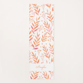 Pastete Aquarellfarben verzweigt orange personalis Yogamatte (Vorderseite)