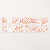 Pastete Aquarellfarben verzweigt orange personalis Yogamatte (Vorderseite (Horizontal))