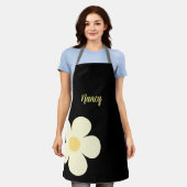 Pastete Blume mit benutzerdefiniertem Text Schürze (Getragen)