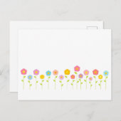 Pastete Blume Postkarte (Vorne/Hinten)