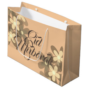 Pastete floral Eid Mubarak Geschenktasche Große Geschenktüte