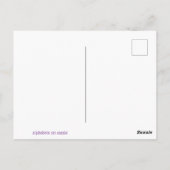 Pastete Gemustert Monogramm M Postkarten Lesezeich (Rückseite)