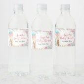 Pastete Ice Creme Floral Wasser Flasche Etikett (Flaschen)