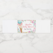 Pastete Ice Creme Floral Wasser Flasche Etikett (Einzelnes Label)