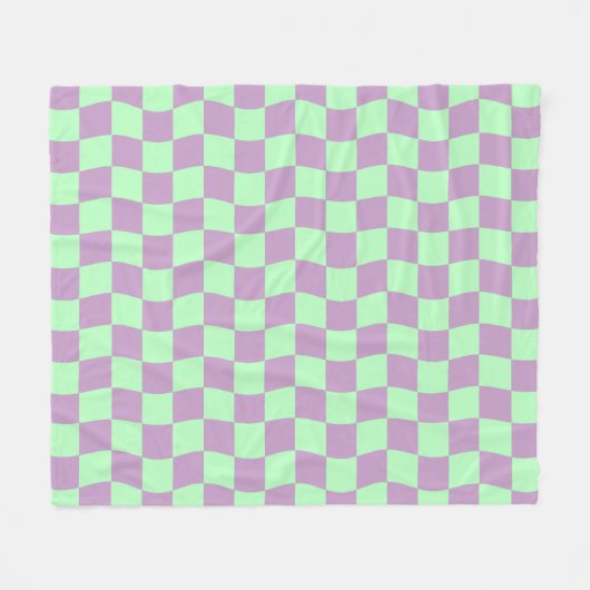 Pastete Lila grüne Karton-Tafel Fleecedecke (Vorderseite (Horizontal))