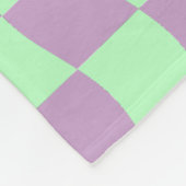 Pastete Lila grüne Karton-Tafel Fleecedecke (Ecke)