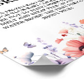 Pastete mein Wasser kaputt Baby Shower Game Schild (Ecke)